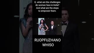 Miss Universe India 2024 TOP 5 QampA RUOPFUZHANO WHISO FROM NAGALAND missuniverse missworld [upl. by Isteb]