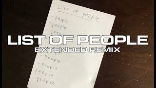 List of People Extended  TAME IMPALA [upl. by Drabeck312]