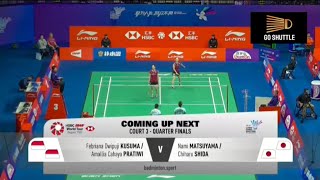 Kusuma Pratiwi vs Matsuyama Shida  China Masters 2024  QF [upl. by Gefen199]