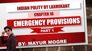 Indian Polity by Laxmikant chapter 16 National Emergencyfor UPSCState PSCssc cgl mains GS 2 [upl. by Aufmann]