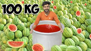 100 KG Watermelon  How Much Juice   कितने छिलके कितना जूस [upl. by Gilly]