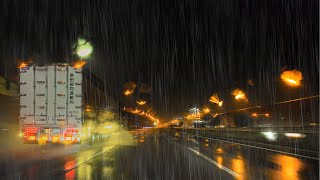 ☔️Driving in the Heavy Rain😴relax＆sleep💤Ambient noise [upl. by Freberg686]