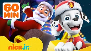 PAW Patrol Pups Rescue Santa Claus w Marshall Chase amp Skye  1 Hour Compilation  Nick Jr [upl. by Jayne]