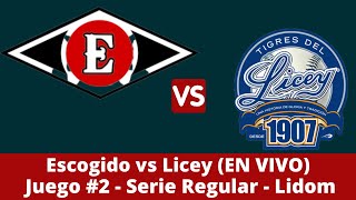 Escogido vs Licey en vivo  Serie Regular  Lidom [upl. by Terencio]