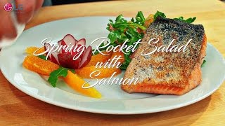 Spring Rocket Salad with Salmon [upl. by Hpsoj]