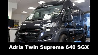 Adria Twin Supreme 640 SGX Camper Van Kastenwagen Car Show Delta 4x4 [upl. by Yedarb]