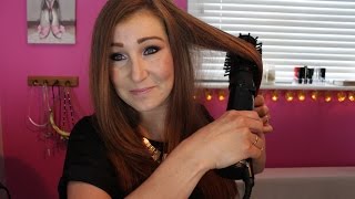 Babyliss Big Hair Brush  Demo for Long Thick Hair [upl. by Older]