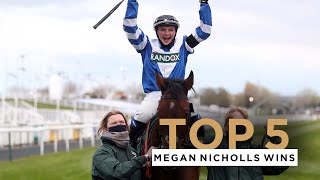 MAGNIFICENT MEGAN NICHOLLS TOP 5 VICTORIES AT COURSES INCLUDING AINTREE HAYDOCK amp SANDOWN [upl. by Elleraj]