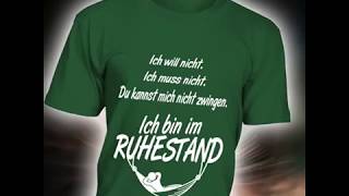 Die 10 lustigsten Rentner Sprüche auf TShirts [upl. by Emiolhs]