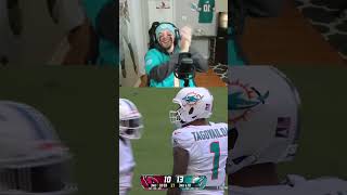 Dolphins Fan Reacts To Tua Sliding in Return From Concussion 😮‍💨 nfl nfltrending nflviral [upl. by Aileen]