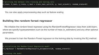 Regression Example with RandomForestRegressor class [upl. by Aynat]