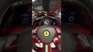 Ferrari 488 Pista Spider Cold Start shorts [upl. by Osyth191]