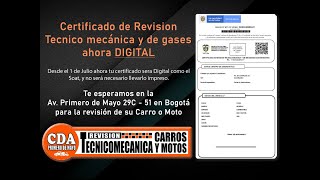 DESCARGA CERTIFICADO DIGITAL DE REVISION TECNOMECANICA MOTOS Y CARROS [upl. by Jadda]