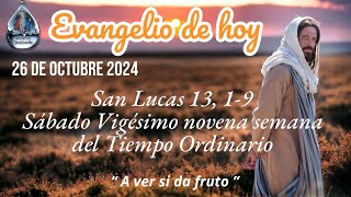 Evangelio de hoy según San Lucas 13 19 Sábado 26 de octubre 2024 [upl. by Ahsile303]