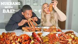 JUICY SEAFOOD BOIL MUKBANG WITH BAE  MARRIAGE KIDS LOVE ISLAND amp DESENIO [upl. by Jedthus]