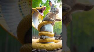 Cute rabbit rabbit funny snake ai [upl. by Asoj]