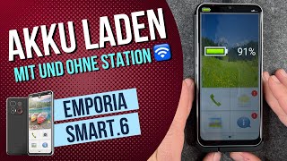 Emporia Smart 6  Aufladen  Akku laden • 🎧 • 🔋 • 🔌 • Anleitung  Tutorial [upl. by Etnuahs]