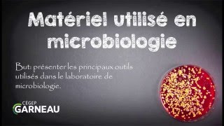 Présentation du matériel utilisé en microbiologie [upl. by Ainitsirhc]