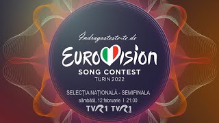 Semifinala Eurovision România 2022 în direct la TVR1 [upl. by Ecenaj]