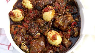 How To Make Designer Stew  Ofada Stew Ayamase Stew  Sisi Jemimah [upl. by Chrotoem]