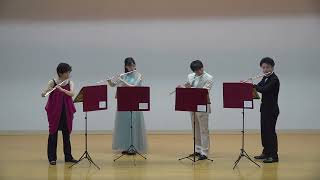 風の戯れ 1楽章 八木澤教司 フルート4重奏 Capricious Winds 1st mov Satoshi YAGISAWA Flute Quintet [upl. by Riatsala147]