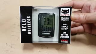 Speedo Meter Cateye Velo Wireless anti cuaca hujan bebas macet ⭐⭐⭐⭐⭐ [upl. by Naylor]