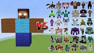 Herobrine vs All Minecraft BossesWither StormWarden  Minecraft Mob Battle  BIG compilation [upl. by Remark]