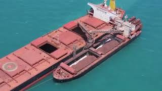 Iron Ore Transhipment Operation in Whyalla [upl. by Amick]