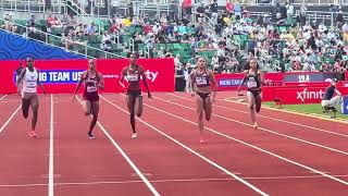 Women’s 200m 2024 US Olympic Trials Round 1 Heat 2 [upl. by Adnesor]