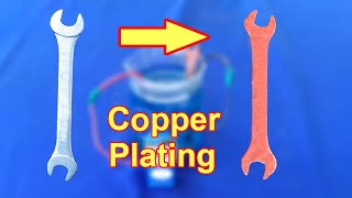 Electroplating of Copper I How to apply copper coat on metal  Copper plating at home [upl. by Adnovoj]