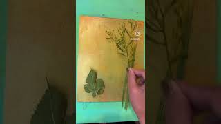 Nature Gelli Prints art painting [upl. by Henriques]