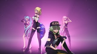 KDA  POPSTARS ft Madison Beer GIDLE Jaira Burns  MMD FANMADE PV [upl. by Cherey]