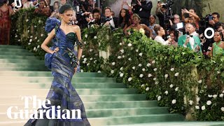 Celebrities walk the red carpet for the 2024 Met Gala – watch live [upl. by Lokim]