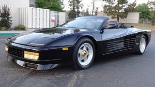 Ferrari Testarossa Miami Vice Custom Convertible Conversion GT Test Drive amp Walkaround [upl. by Thomson]