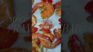 Spice up with PRAWNS 🍢 Kebab බයිට් එකට ඉක්මනට ඉස්සෝ කෙබාබ් හදමුද food kebabs [upl. by Yeltrab618]