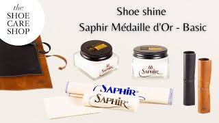 Shoe shine instruction video with Saphir Médaille dOr  Basic [upl. by Alejandra]