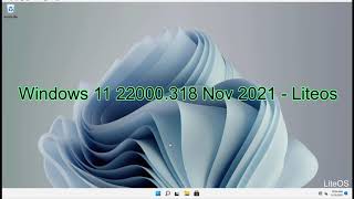 Windows 11 22000318 NOV 2021  LiteOS [upl. by Vaenfila]