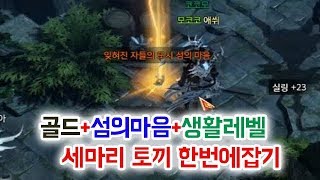 골드벌기 섬의마음 생활레벨 세마리토끼를 한번에 잡아보겠습니다 로아로스트아크 [upl. by Aborn]