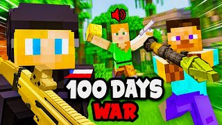 I Spent 100 Days on a WAR SMP SERVER in Minecraft… This is What Happened… [upl. by Setiram]