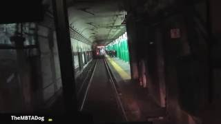 TheMBTADog MBTA Green Line Central Subway Ride  Boylston amp Tremont Street Subways [upl. by Nannie247]