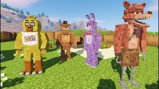 MY FIRST ANIMATRONIC FARM IN MINECRAFT RedHatter FNAF Minecraft [upl. by Ahsiemat]