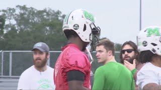 Marshall Football in Tampa to Prepare for Gasparilla Bowl [upl. by Yhtimit8]