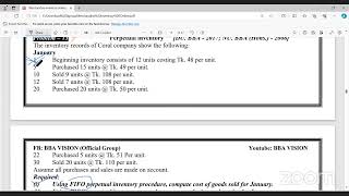 Accounting  1st Year  Merchandise Inventory  Tanvir Sir  BBA VISION [upl. by Knepper]