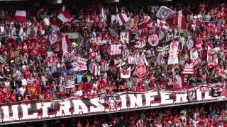 RSCL  Courtrai 010913 tifo Ultras Inferno [upl. by Waltner]