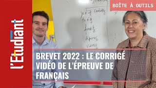 Brevet 2022  le corrigé vidéo de lépreuve de français [upl. by Amathist869]