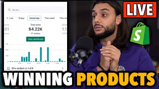 💸 Shopify Dropshipping FINDING WINNING BLACKFRIDAY PRODUCTS LIVE With THE ECOM KING [upl. by Babette]