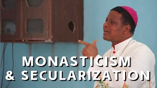 Monasticism and Secularization A Call for Effective Evangelization  Bishop Onah at Awhum Monastery [upl. by Ellemac]