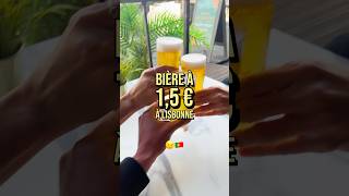 Une bière à 15 € à Lisbonne  🍻🇵🇹 lisbonne portugal verre bière [upl. by Cynara]