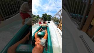 POV Water slide with 3 LAUNCHES [upl. by Kinnard539]