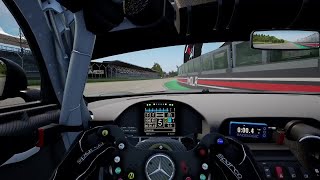 ACC Imola Mercedes AMG GT4 2016 Dry Track Guide Hotlap  Telemetry [upl. by Raine]